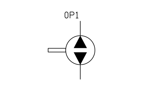 Anteprima del simbolo Pump, fixed, reversible, blocco FPW_PUMP_FIXED_2