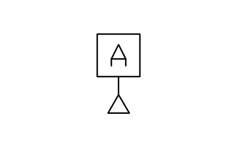 Vorschau des Symbols Datum feature, open, Block GDT_DATUM_OPEN