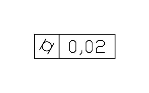 Vorschau des Symbols Cylindricity frame, Block GDT_FRM_CYLINDRICITY