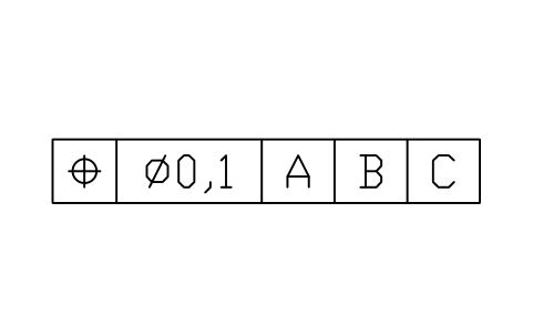 Vorschau des Symbols Position, 3 datums, Block GDT_FRM_POSITION_D3