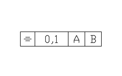 Vorschau des Symbols Symmetry, 2 datums, Block GDT_FRM_SYMMETRY_D2