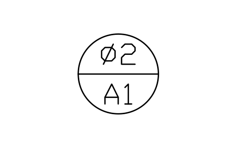 Vorschau des Symbols Datum target frame, Block GDT_TARGET_FRAME