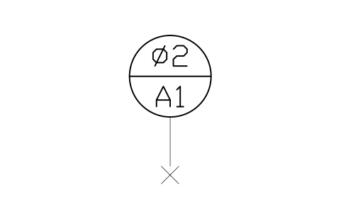 Vorschau des Symbols Datum target, point, Block GDT_TARGET_POINT