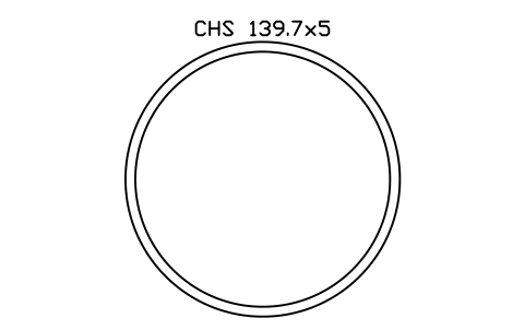 Vorschau des Symbols CHS 139.7x5, Block SEC_CHS139.7X5