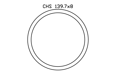 Vorschau des Symbols CHS 139.7x8, Block SEC_CHS139.7X8