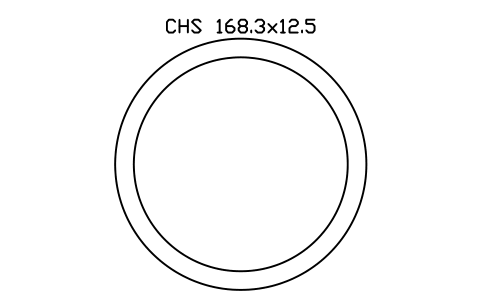 Vorschau des Symbols CHS 168.3x12.5, Block SEC_CHS168.3X12.5