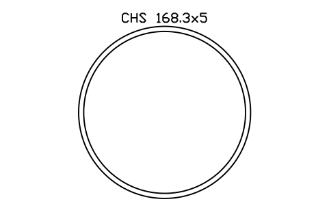 Vorschau des Symbols CHS 168.3x5, Block SEC_CHS168.3X5