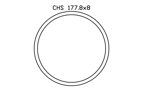 Vorschau des Symbols CHS 177.8x8, Block SEC_CHS177.8X8