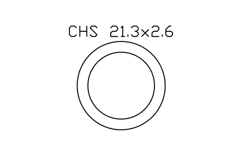 Vorschau des Symbols CHS 21.3x2.6, Block SEC_CHS21.3X2.6