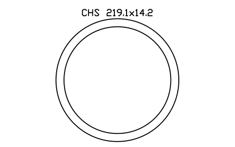 Vorschau des Symbols CHS 219.1x14.2, Block SEC_CHS219.1X14.2