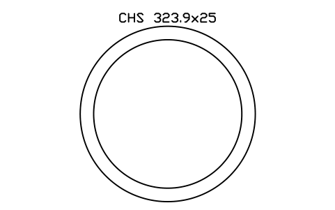 Vorschau des Symbols CHS 323.9x25, Block SEC_CHS323.9X25