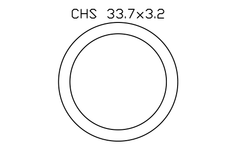 Vorschau des Symbols CHS 33.7x3.2, Block SEC_CHS33.7X3.2