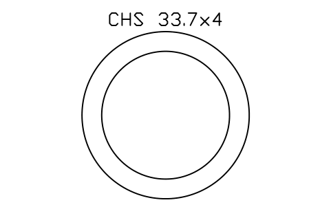 Vorschau des Symbols CHS 33.7x4, Block SEC_CHS33.7X4