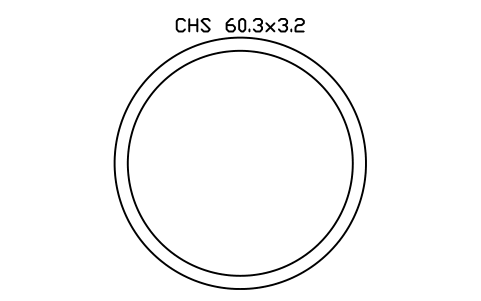 Vorschau des Symbols CHS 60.3x3.2, Block SEC_CHS60.3X3.2