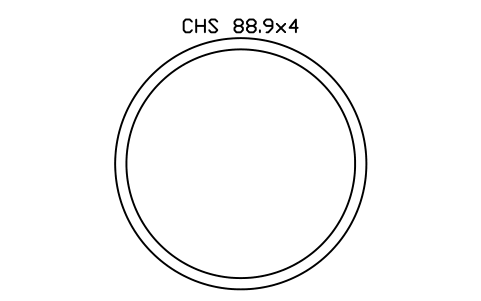 Vorschau des Symbols CHS 88.9x4, Block SEC_CHS88.9X4