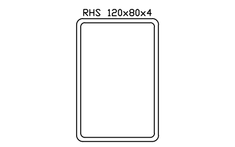 Vorschau des Symbols RHS 120x80x4, Block SEC_RHS120X80X4