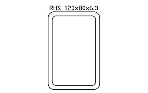Vorschau des Symbols RHS 120x80x6.3, Block SEC_RHS120X80X6.3