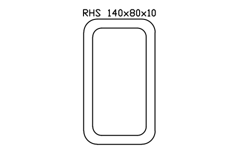 Vorschau des Symbols RHS 140x80x10, Block SEC_RHS140X80X10