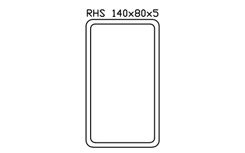 Vorschau des Symbols RHS 140x80x5, Block SEC_RHS140X80X5