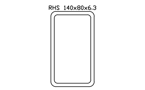 Vorschau des Symbols RHS 140x80x6.3, Block SEC_RHS140X80X6.3