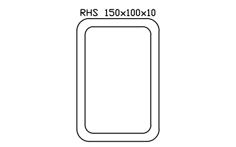 Vorschau des Symbols RHS 150x100x10, Block SEC_RHS150X100X10