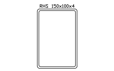 Vorschau des Symbols RHS 150x100x4, Block SEC_RHS150X100X4