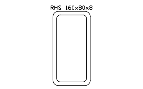 Vorschau des Symbols RHS 160x80x8, Block SEC_RHS160X80X8