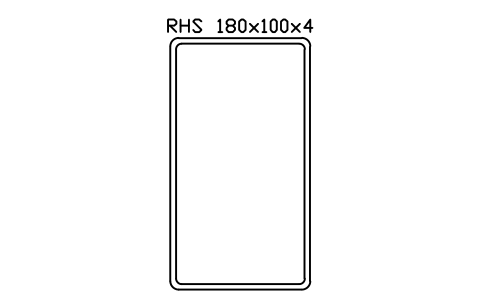 Vorschau des Symbols RHS 180x100x4, Block SEC_RHS180X100X4