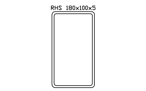 Vorschau des Symbols RHS 180x100x5, Block SEC_RHS180X100X5