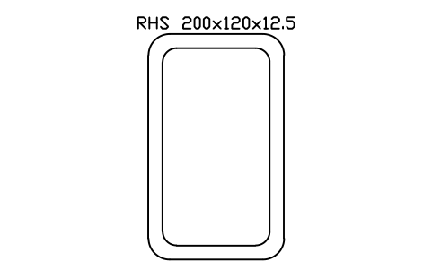 Vorschau des Symbols RHS 200x120x12.5, Block SEC_RHS200X120X12.5