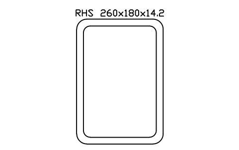Vorschau des Symbols RHS 260x180x14.2, Block SEC_RHS260X180X14.2