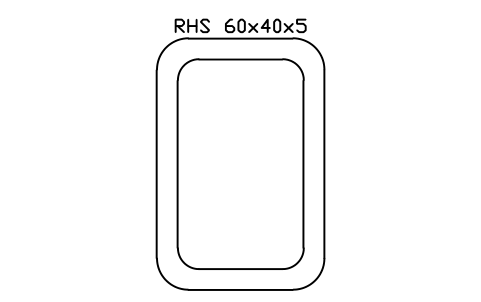 Vorschau des Symbols RHS 60x40x5, Block SEC_RHS60X40X5