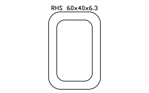 Vorschau des Symbols RHS 60x40x6.3, Block SEC_RHS60X40X6.3