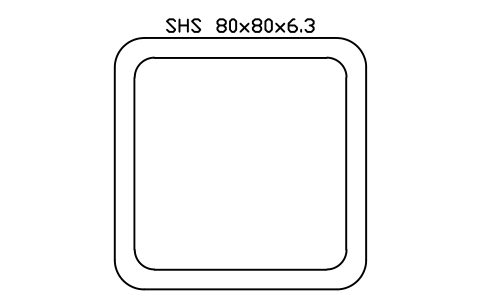 Vorschau des Symbols SHS 80x80x6.3, Block SEC_SHS80X6.3