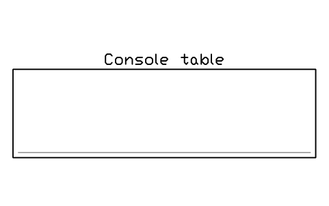 Preview of the Console table, plan symbol, block HOM_CONSOLE_PLAN