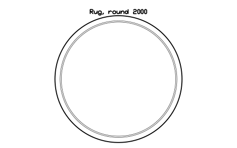 Preview of the Rug, round 2000, plan symbol, block HOM_RUG_ROUND_2000_PLAN