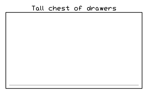 Preview of the Tall chest of drawers, plan symbol, block HOM_TALLBOY_PLAN