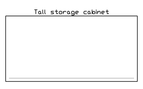 Preview of the Tall storage cabinet, plan symbol, block HOM_TALLCABINET_PLAN