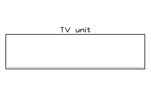 Preview of the TV unit, plan symbol, block HOM_TVUNIT_PLAN