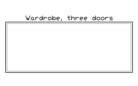 Preview of the Wardrobe, three doors, plan symbol, block HOM_WARDROBE_3DOOR_PLAN
