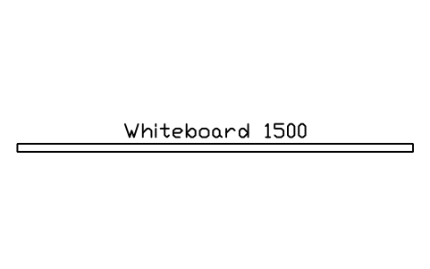 Preview of the Whiteboard 1500, plan symbol, block HOM_WHITEBOARD_1500_PLAN