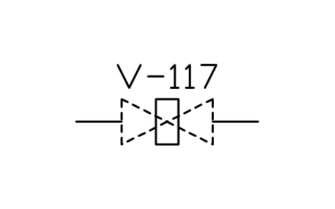符号 Valve, plug type 的预览，块名 PPD_2123_VALVE_PLUG