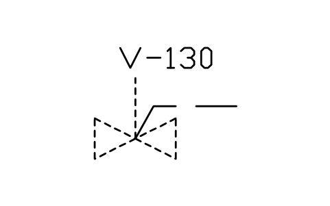 符号 Valve, sealing fluid connection 的预览，块名 PPD_P058_VALVE_SEAL_FLUID