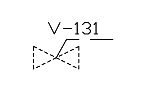 符号 Valve, suction connection 的预览，块名 PPD_P059_VALVE_SUCTION