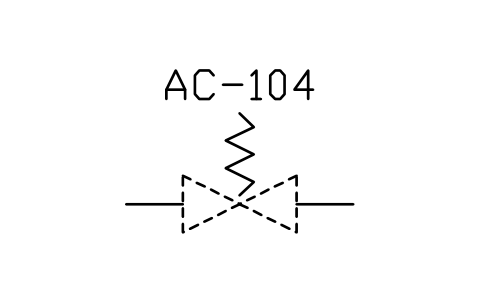 符号 Actuator, spring 的预览，块名 PPD_2002V1_ACTUATOR_SPRING