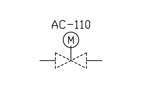 符号 Electrical motor actuator 的预览，块名 PPD_P002_ACTUATOR_MOTOR