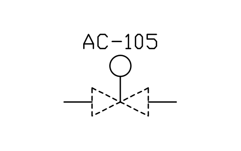 符号 Actuator, type not indicated 的预览，块名 PPD_P050_ACTUATOR_GENERAL