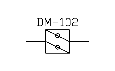 符号 Multi-leaf damper, louvre damper 的预览，块名 PPD_X2151_DAMPER_MULTILEAF