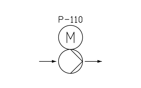符号 Pump, integrated motor 的预览，块名 PPD_X2311_PUMP_INTEGRATED_MOTOR