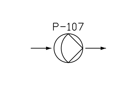 符号 Pump, diaphragm type 的预览，块名 PPD_X6306_PUMP_DIAPHRAGM